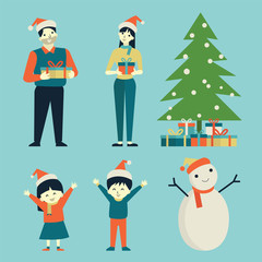 Christmas family celebration