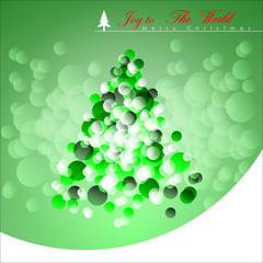 Abstract Christmas Background. Christmas Tree Concept. Illustration, EPS 10