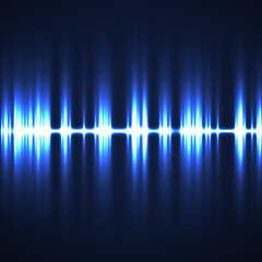 Abstract technology background with wave as equalizer