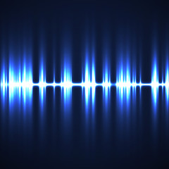Abstract technology background with wave as equalizer
