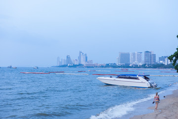 Obraz premium Speedboat, Pattaya Beach