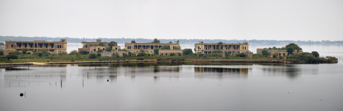 Remains of a seaplane base
