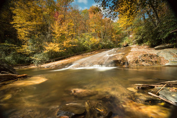 Sliding Rock Falls in western North Carolina