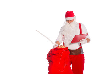 Santa Claus with his sack of presents
