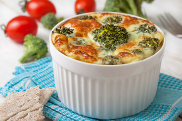Broccoli casserole with eggs