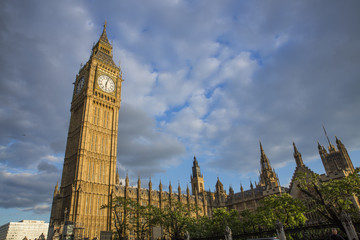 Fototapeta na wymiar Big Ben Bell Clock and Westminster
