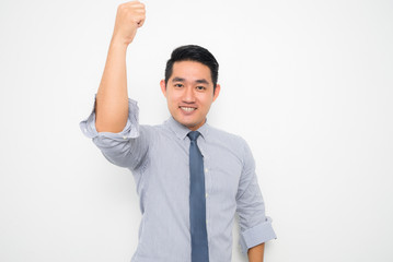 Young Asian businessmen feeling acting for Corporate social responsibility (CSR) business concept.