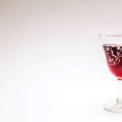 Half a glass of red wine