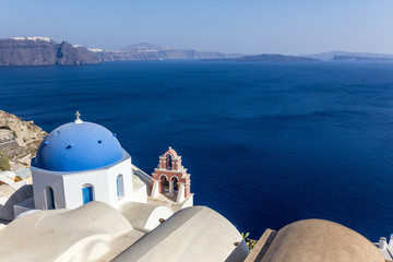 Fototapeta na wymiar Santorini landmark view