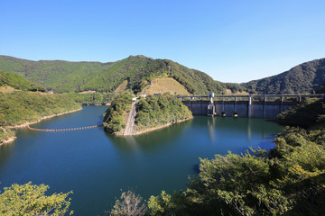 Fototapeta na wymiar 高知県　坂本ダム　どんぐり湖