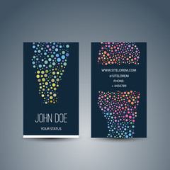 Colorful Dotted Business or Gift Card Design