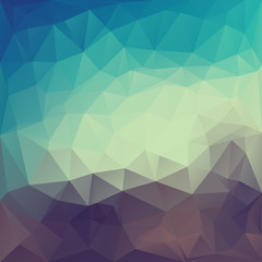 Magic triangle abstract background.