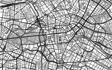 Urban city map of Berlin, Germany