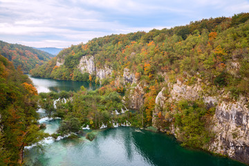 Aerial view in Plitvice National Park