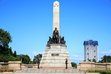 Fototapeta na wymiar Monument in memory of Jose Rizal(National hero) at Rizal park in Metro Manila, Philippines