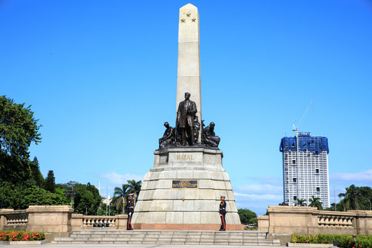 Monument in memory of Jose Rizal(National hero) at Rizal park in Metro Manila, Philippines