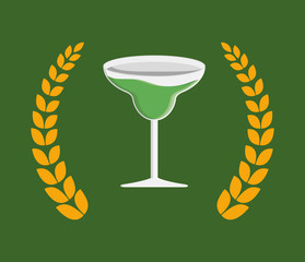 Coktail bar drink icon vector illustration graphic design