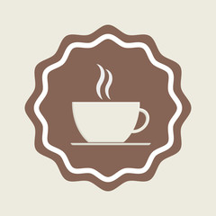 Delicious coffee icon vector illustration graphic design