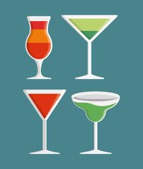 Coktail bar drink icon vector illustration graphic design