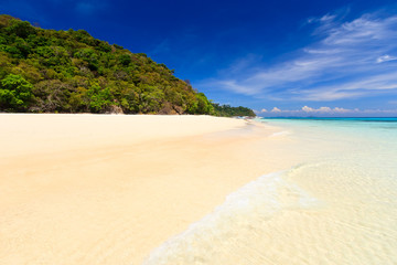 Seascape of Koh Rok island, Krabi, Thailand.