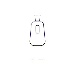 Perfume thin line icon. Mbe minimalism style