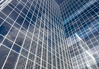 Abstract skyscrapers, architectural background