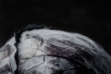 Red cabbage close up