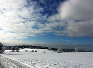 Winterlandschaft im Mittelgebirge