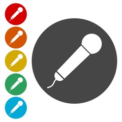 Microphone Icons set 