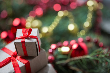 Christmas background with decorations