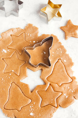 Preparing Christmas gingerbread