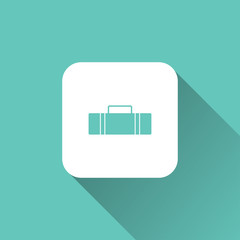 suitcase icon. flat style