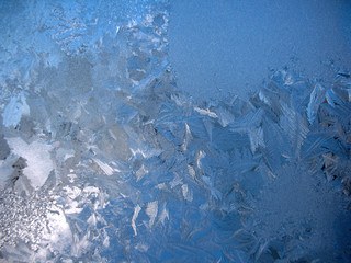 frozen winter window