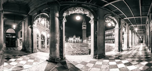 Foto op Canvas Architectural panorama of Piazza San Marco and arches, Venice © Martin M303