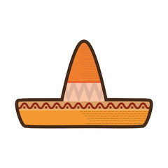 mexican latino hat icon vector illustration graphic design
