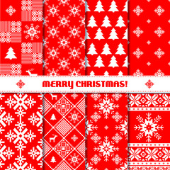 Merry Christmas set of knitted patterns