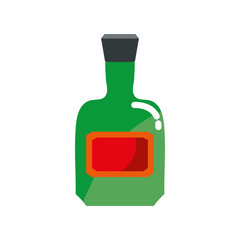 liquor drink bottle icon vector illustration graphic design