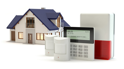Alarm system and house