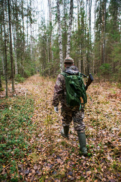 Male hunter forest