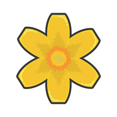 flower floral beauty icon vector illustration graphic design