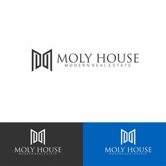 business logo letter M logo combination