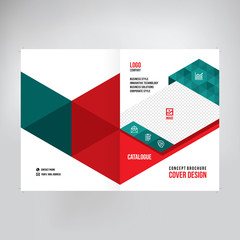 Catalogue cover design. Abstract graphic style business. Annual report design A4. Template for photos and text in vector