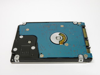 object isolated hard drive on a white background
