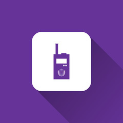 talkie walkie icon. flat style