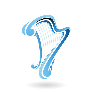 Cartoon Harp Icon