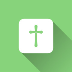 Obraz premium cross icon. flat style