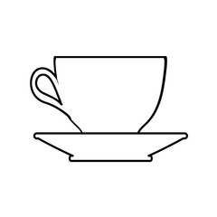 Coffee cup silhouette icon vector illustration graphic design