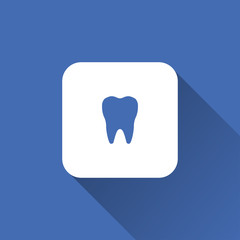 tooth icon. flat style