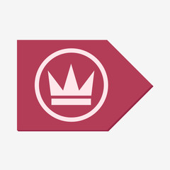 Crown icon vector