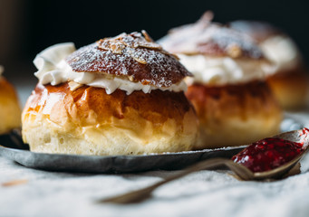 semla is a traditional sweet roll made in various forms in the Nordic countries associated with Lent and especially Shrove Monday and Shrove Tuesday